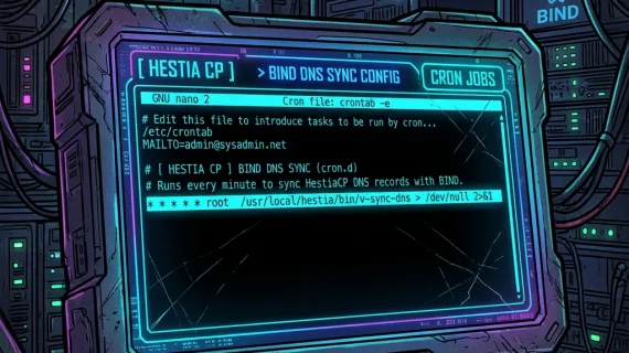 How to change the DNS zone transfer interval in HestiaCP
