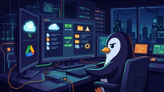 Cloud sync bypass on Linux: offline Google drive without rclone using FreeFileSync GUI
