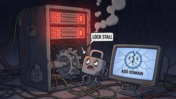 cPanel troubleshooting: fixing `.lock` stalls and domain add failures