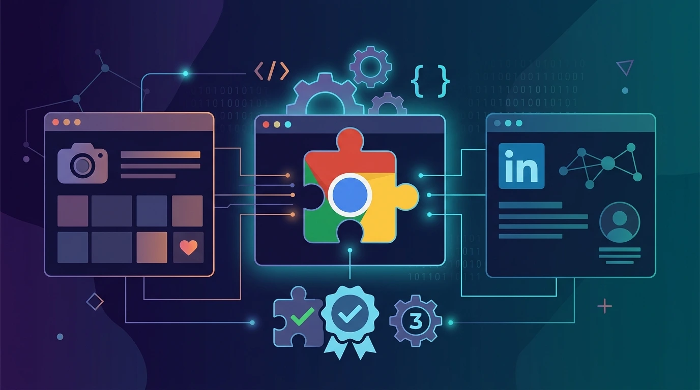 Developing chrome extensions for Instagram and linkedin: internal APIs, manifest V3, and store approval