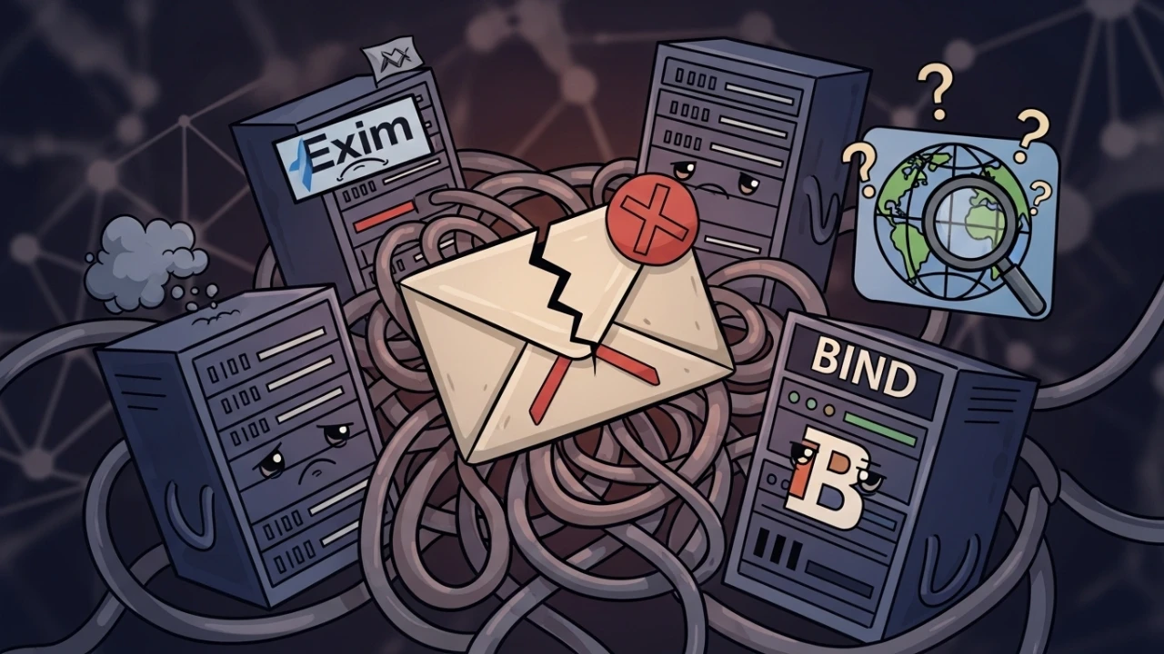 How to diagnose and fix email delivery failures after DNS changes (Exim + BIND)