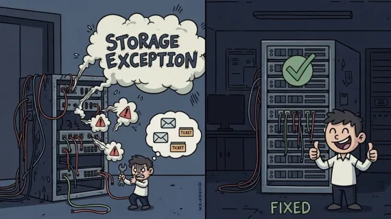 How i resolved the `StorageException` in WHMCS (`email_template_attachments` and `ticket_attachments`)