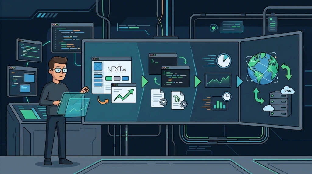 Infrastructure diary: from frontend to DNS, fixing next.js, performance, and Bash automation issues