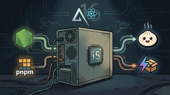 Legacy hardware survival: migrating from pnpm and Node.js to Bun and turbopack in next.js 16 on a 4th gen i5 machine