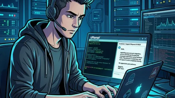 Support diary: bypassing cPanel pkgacct and aligning customer communication