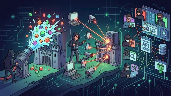 A evolução dos ataques DDoS: de pacotes simples a botnets e camadas complexas
