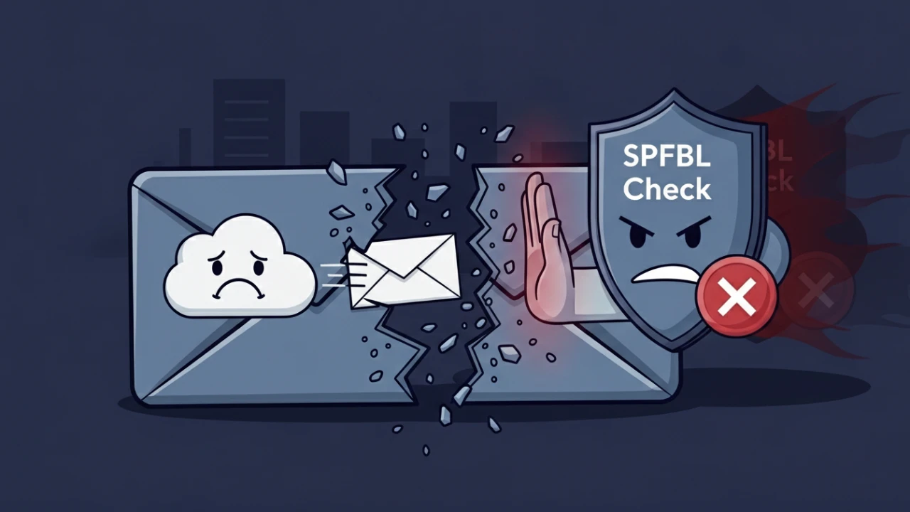 SPFBL check blocked: complete technical diagnosis (SPF hard fail, Microsoft 365, and relay path)