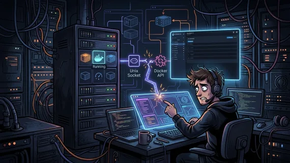 Por que o Portainer não enxergou meu container rodando? Troubleshooting de comunicação com a Docker API e socket unix