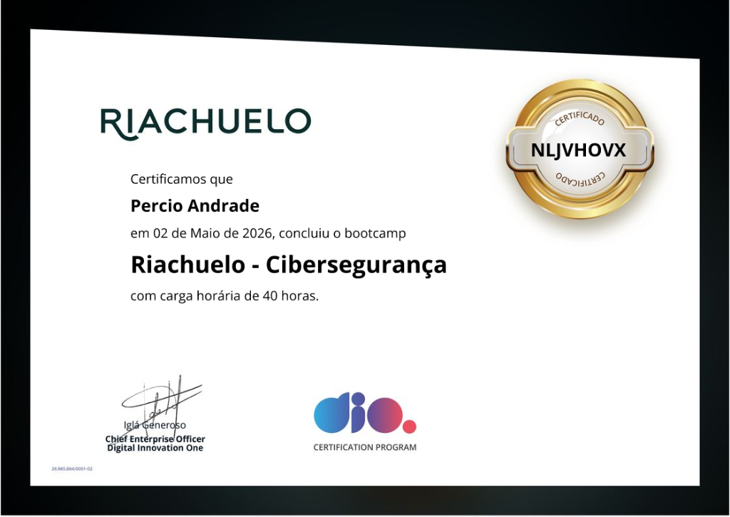 Riachuelo Bootcamp CiberSegurança