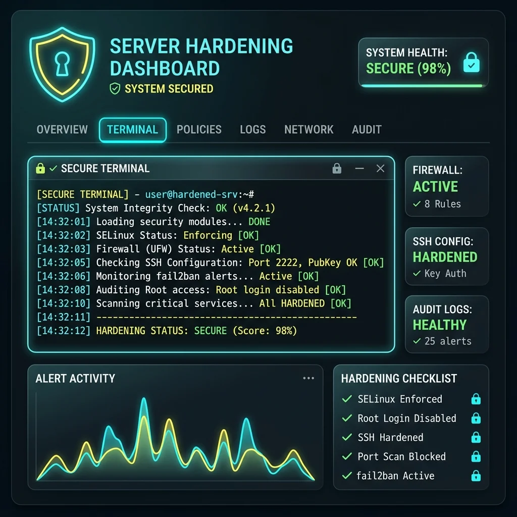 Capa principal - Hardening Avançado de Servidores Linux